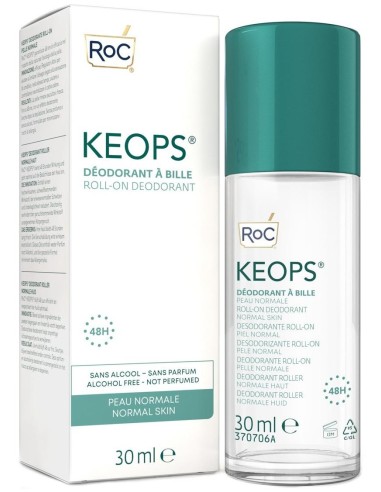 Pack Roc Keops Desodorante Roll On Piel Normal, 2 Unidades X 30 Ml