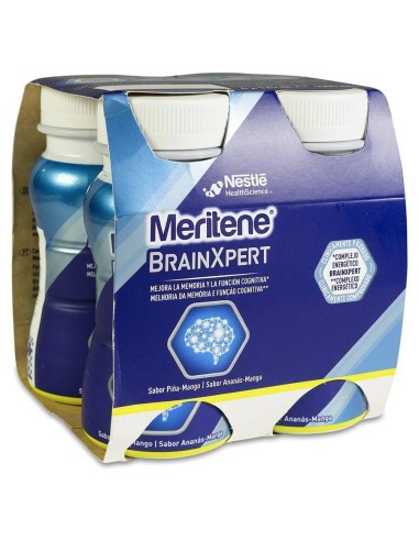 Nestlé Meritene Brainxpert Piña Mango 125 Ml, 4 Unidades