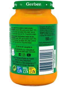 Gerber Organic Tarrito Zanahoria Y Pavo +6 Meses, 190 G 2