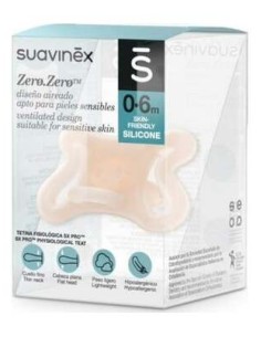 Suavinex Sx Pro Zero Zero Chupete Silicona 0-6 Meses, 1 Ud