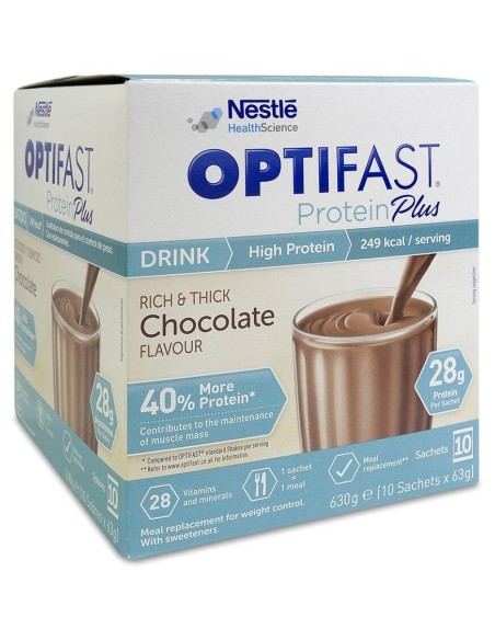 Nestlé Optifast Protein Plus Chocolate 63 G, 10 Sobres