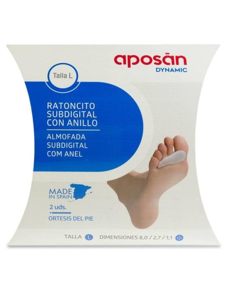 Aposán Dynamic Ratoncito Subdigital Con Anillo Talla L, 2 Unidades