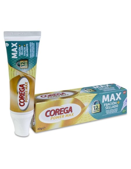 Corega Maxima Fijacion Y Sellado Menta 40 Gr