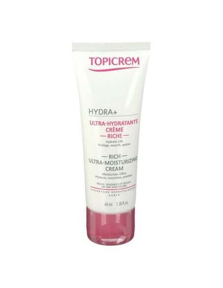 Topicrem Hydra+ Radiance Crema Hidratante Iluminadora Rica, 40 Ml