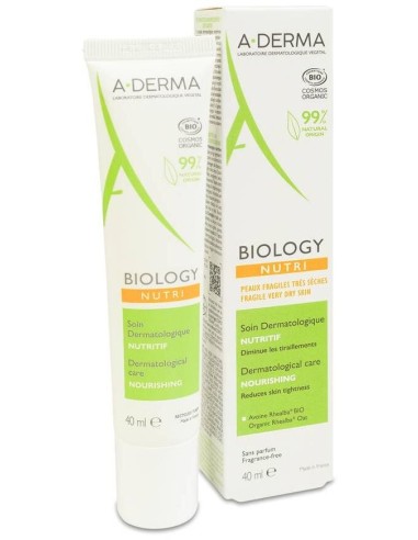 A-Derma Biology Cuidado Dermatológico Nutritivo, 400 Ml
