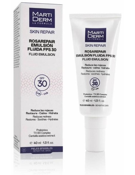 Martiderm Rosarepair Emulsión Fluida Spf 30+, 40 Ml