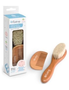 Farline Pack Con Peine Y Cepillo De Bebé, 1 Unidad