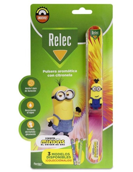 Relec Pulsera Antimosquitos Con Citronela Minions Rosa
