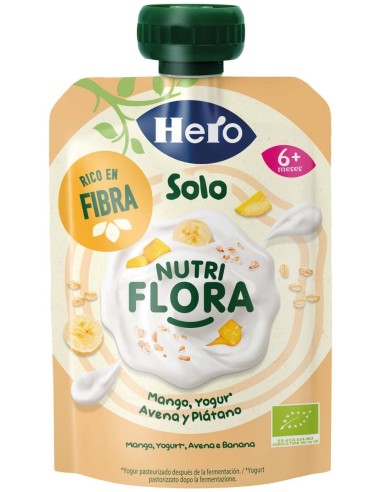 Hero Baby Solo Bolsita Sabor Mango, Plátano Y Yogur, 100 G