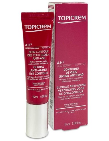 Topicrem Ah3 Contorno De Ojos Global Antiedad, 15Ml