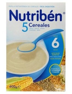 Nutriben 5 Cereales 600 G.