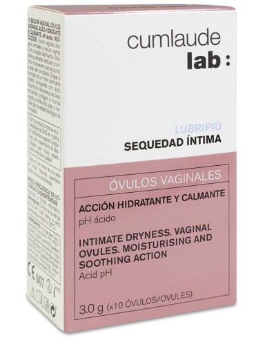 Cumlaude Lab Lubripiù Sequedad Íntima Óvulos Vaginales 10Uds