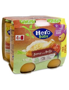 Hero Baby Pack Potito Arroz Con Pollo +6M 4X235G