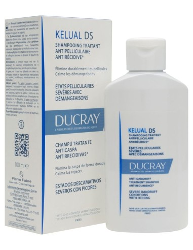 Ducray Kelual Ds Champú Tratante Reductor Anti-Recidivas, 100 Ml