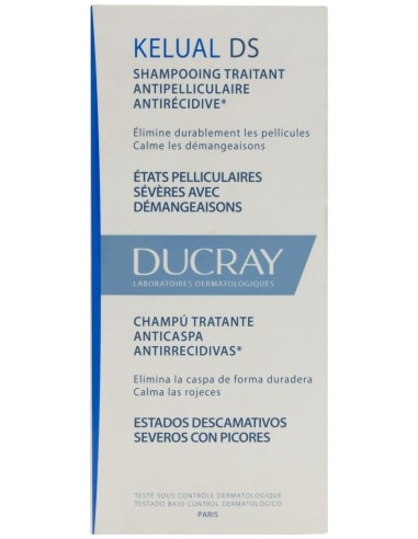 Ducray Kelual Ds Champú Tratante Reductor Anti-Recidivas, 100 Ml