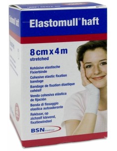 Leukoplast Elastomull Haft 8 Cm X 4 M, 1 Ud