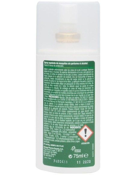 Relec Repelente De Mosquitos Fuerte Sensitive Familiar Spray 75Ml