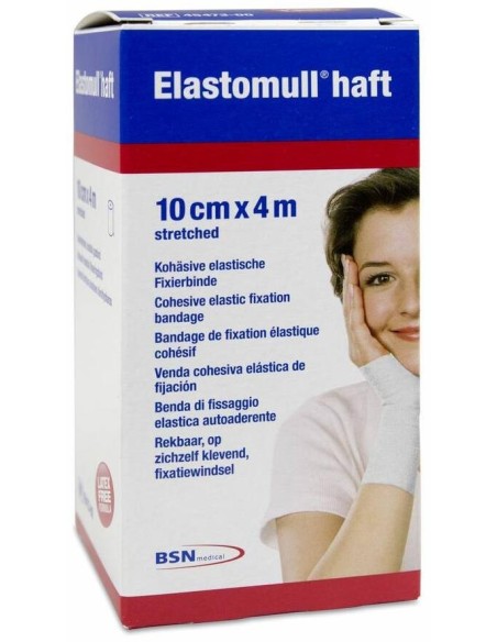 Elastomull Haft Venda Elástica Cohesiva, 4 M X 10 Cm, 1 Ud