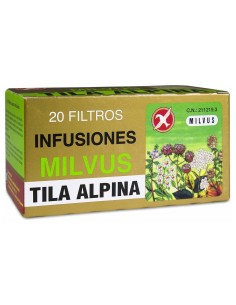 Milvus Tila Alpina, 20 Filtros, 20 Sobres