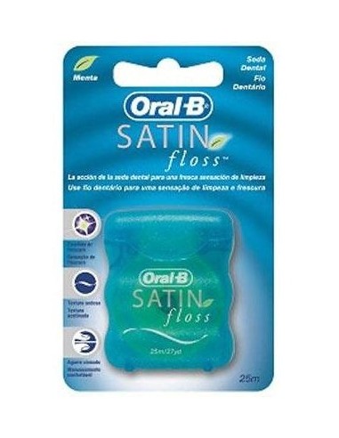 Oral-B Satin Floss Seda Dental Con Cera 25M 1Ud