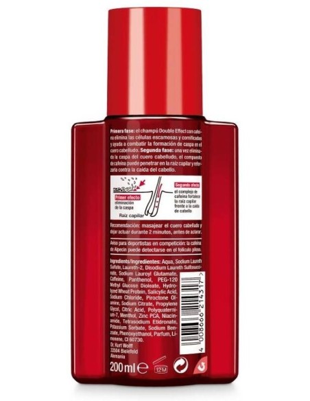 Alpecin Champú Doble Efecto, 200 Ml
