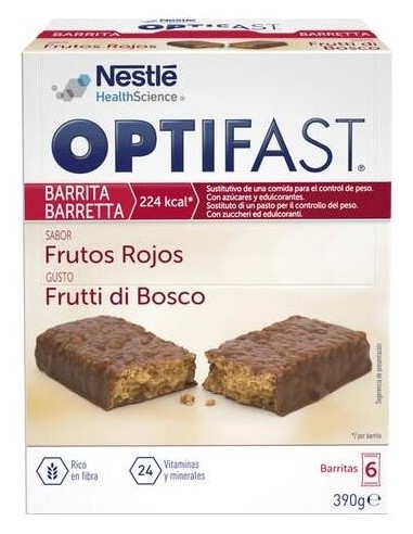 Optifast Barritas Sabor Frutas Del Bosque, 6 Unidades