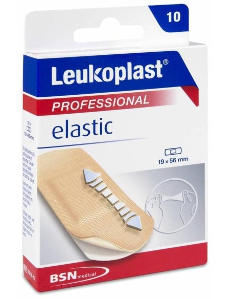 Leukoplast Elastic 19 Mm X 56 Mm, 10 Uds