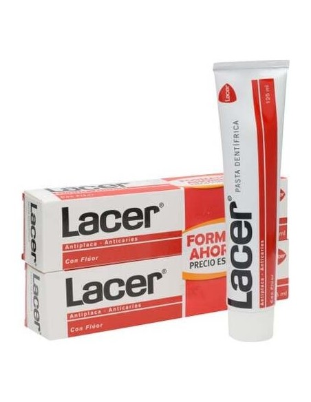 Lacer Duplo Pasta Flúor, 2 X 125 Ml
