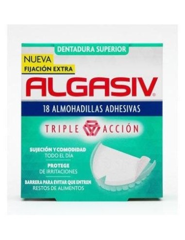 Algasiv Almohadillas Adhesivas Protesis Superior 18Uds