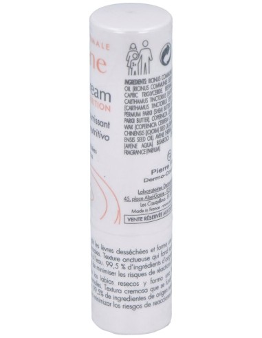 Avène Cold Cream Nutrition Stick Labial 2X4G