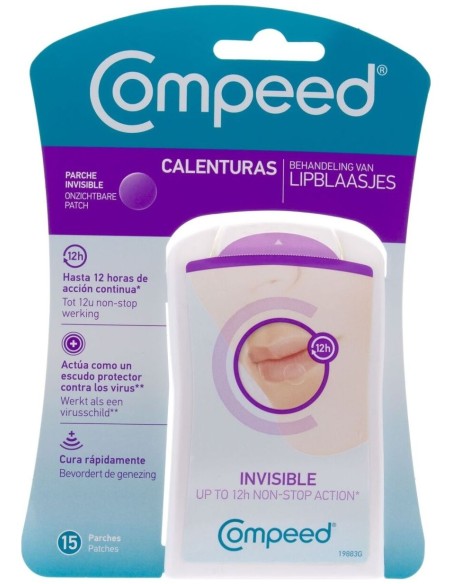 Compeed Tratamiento Calenturas - Herpes Labial Discreto 15Uds
