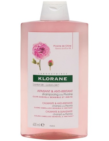Klorane Champú Calmante Al Extracto De Peonía, 400 Ml