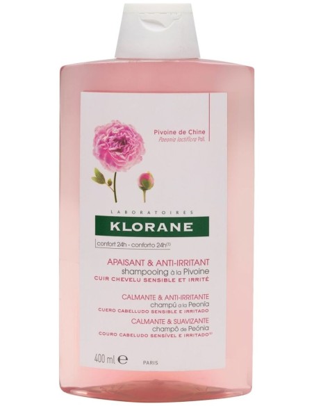 Klorane Champú Calmante Al Extracto De Peonía, 400 Ml