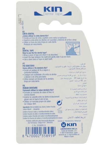 Kin Fluor Cinta Dental Menta 50 M, 1 Ud