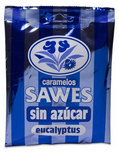 Sawes Pastillas Balsámicas Sin Azícar Sabor Eucalyptus En Bolsa 50G