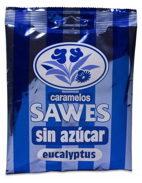 Sawes Pastillas Balsámicas Sin Azícar Sabor Eucalyptus En Bolsa 50G