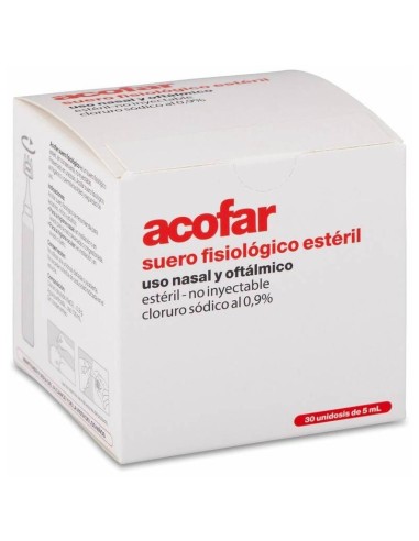 Acofar Suero Fisiológico Estéril, 30 Monodosis