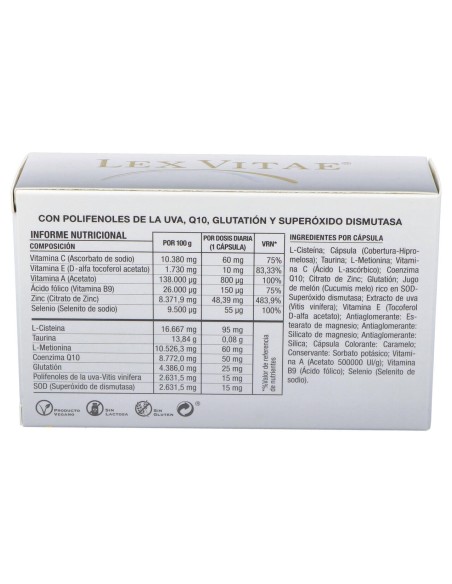 Lex Vitae (Uso Interno) Blister 60Cap.