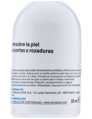 Perspirex Desodorante Axilas Roll On, 20 Ml