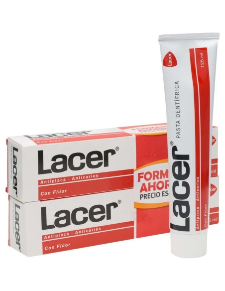 Lacer Duplo Pasta Flúor, 2 X 125 Ml