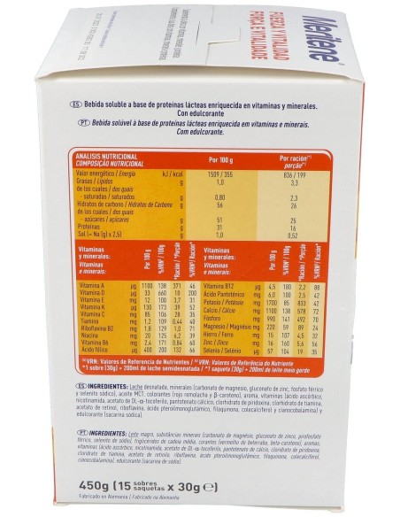 Meritene Fuerza Y Vitalidad Batidos Sabor Fresa 15 Sobres