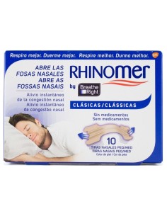 Breathe Right Tira Adhesiva Nasal Talla Pequeña-Mediana, 10 Uds