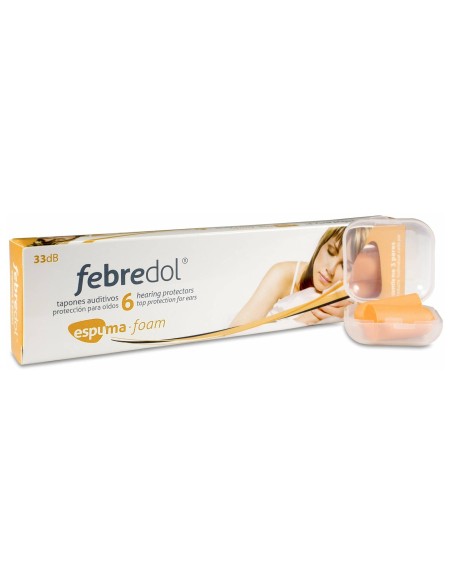 Febredol Tapones Oído Gomaespuma 6Uds