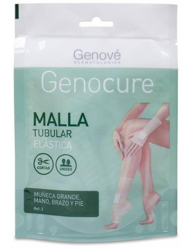 Genové Genocure Malla Tubular Elástica Muñeca Grande Para Mano, Brazo Y Pie Ref.3, 1 Ud
