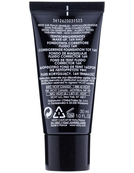 Dermablend Fondo De Maquillaje Corrector Vichy Cosmetica Correctora, 45 Gold