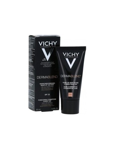 Dermablend Fondo De Maquillaje Corrector Vichy Cosmetica Correctora 55 Bronce, 30 Ml
