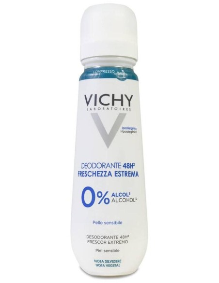 Vichy Déodorant Fraîcheur Extrême 48H Note Végétal Aérosol
