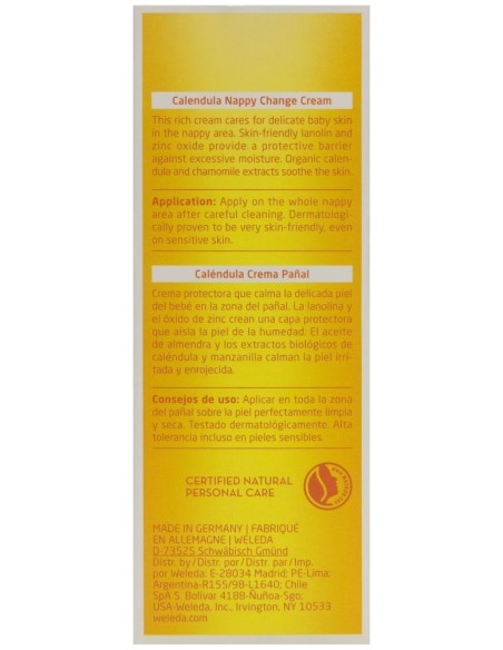 Weleda Baby Crema De Pañal Caléndula 75Ml