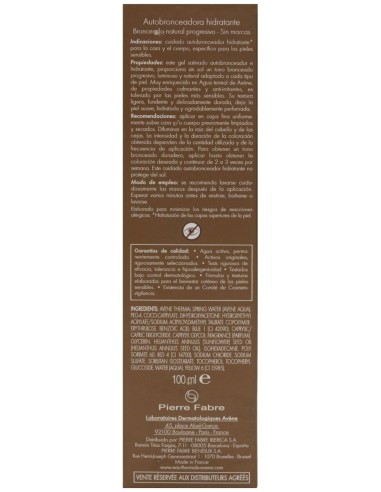 Avene Solar Leche Autobronceadora 100 Ml
