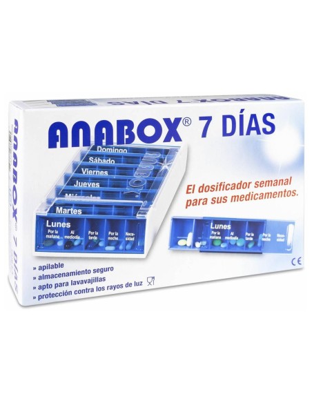 Anabox Pastillero Diario 5 Compartimentos